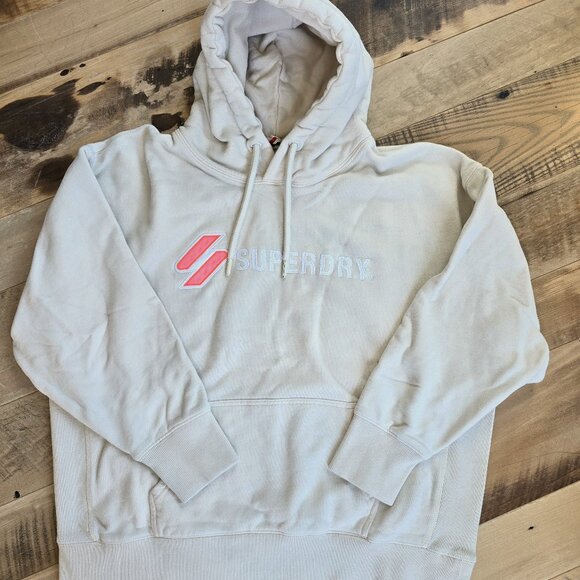 Women's Superdry Oversized Hoodie M/L - Picture 1 of 9